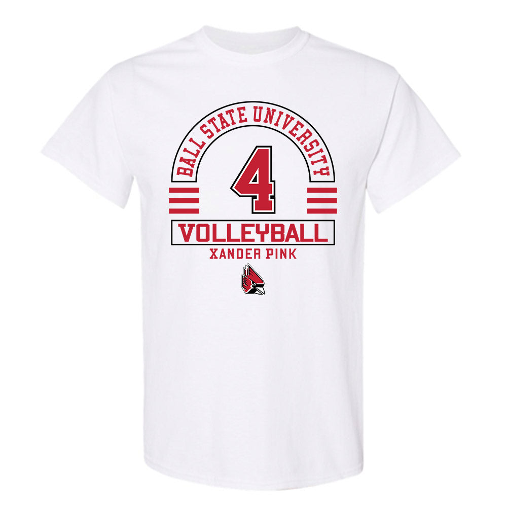 Ball State - NCAA Men's Volleyball : Xander Pink - Classic Fashion Shersey T-Shirt
