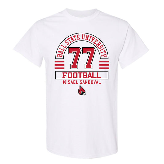 Ball State - NCAA Football : Misael Sandoval - Classic Fashion Shersey T-Shirt-0