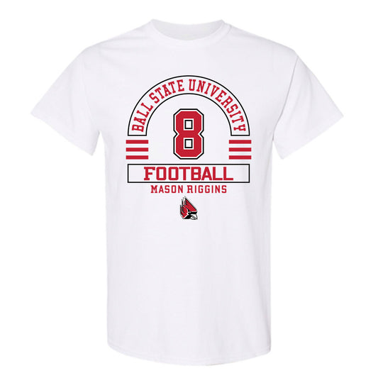 Ball State - NCAA Football : Mason Riggins - Classic Fashion Shersey T-Shirt-0