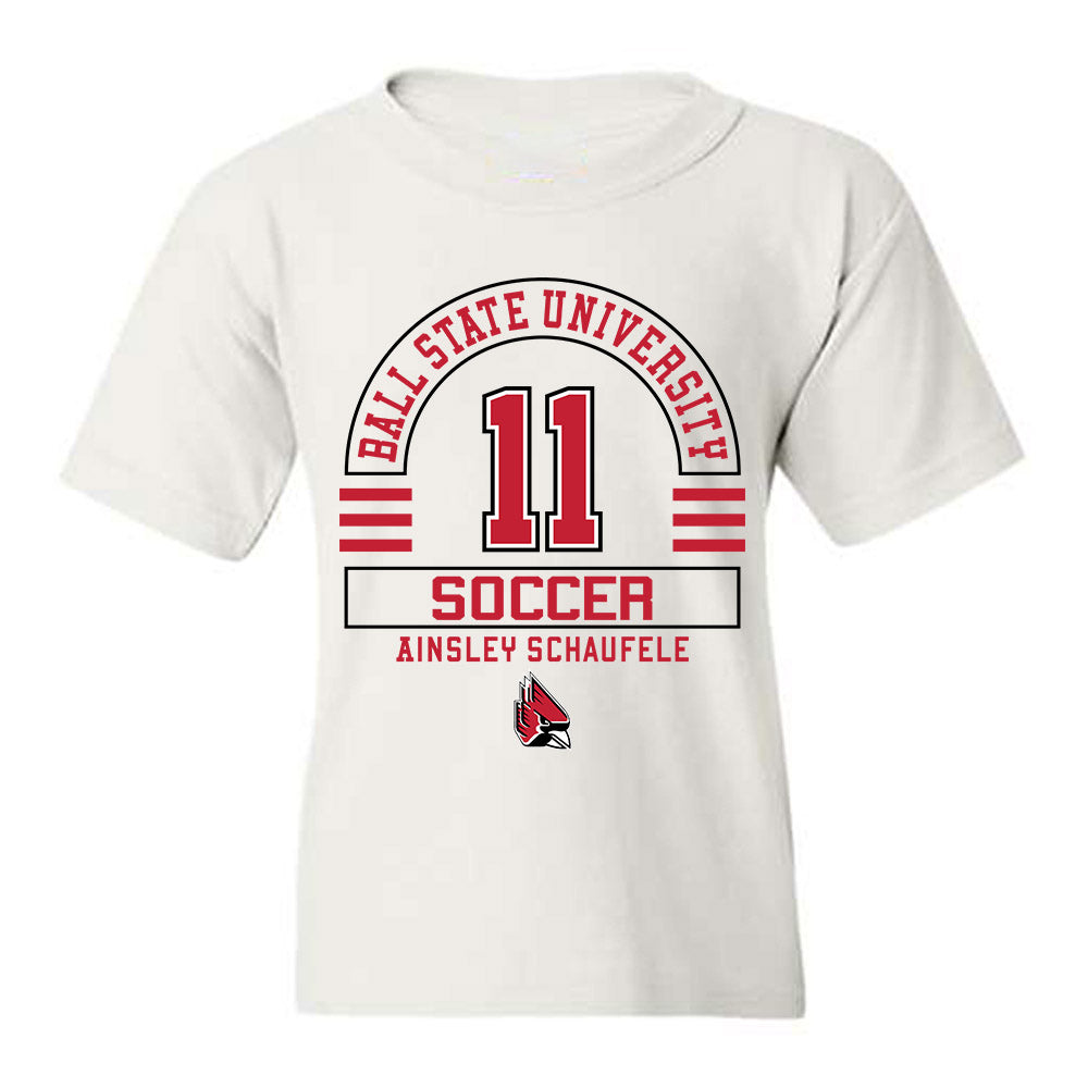 Ball State - NCAA Women's Soccer : Ainsley Schaufele - Classic Fashion Shersey Youth T-Shirt-0