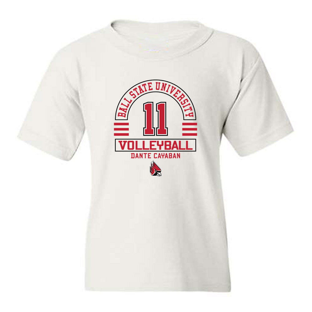 Ball State - NCAA Men's Volleyball : Dante Cayaban - Classic Fashion Shersey Youth T-Shirt-0
