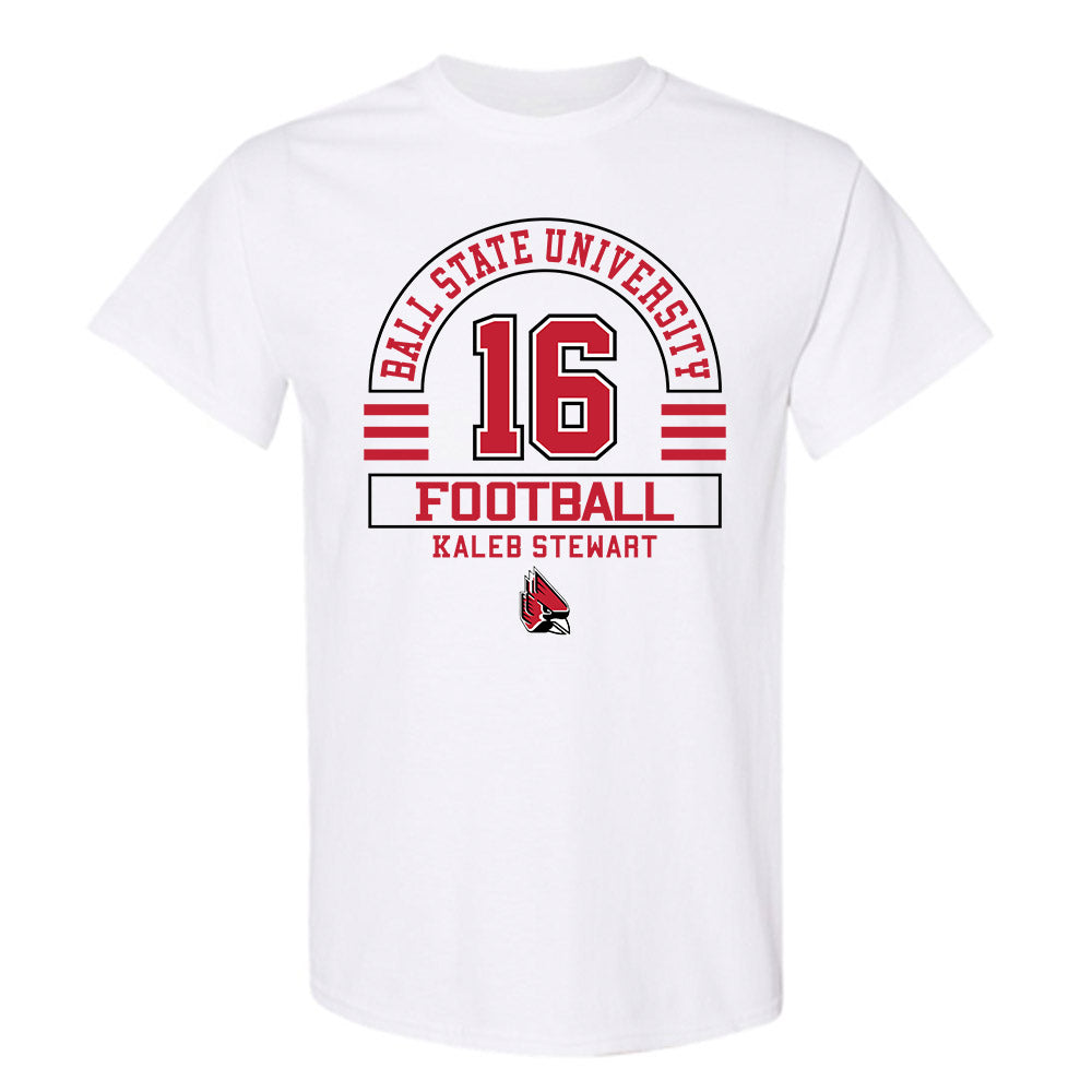Ball State - NCAA Football : Kaleb Stewart - Classic Fashion Shersey T-Shirt-0