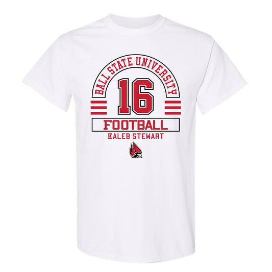 Ball State - NCAA Football : Kaleb Stewart - Classic Fashion Shersey T-Shirt-0