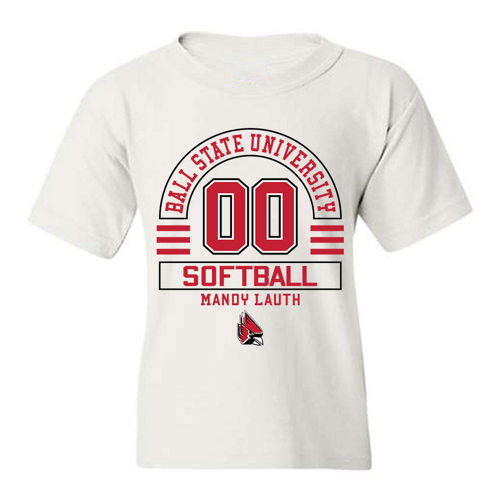 Ball State - NCAA Softball : Mandy Lauth - Classic Fashion Shersey Youth T-Shirt-0