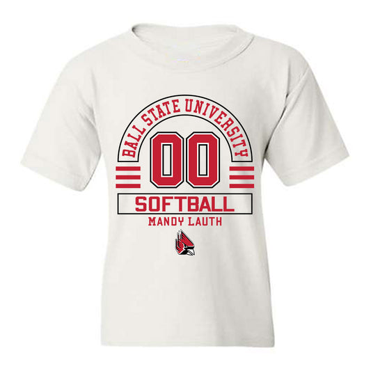 Ball State - NCAA Softball : Mandy Lauth - Classic Fashion Shersey Youth T-Shirt-0