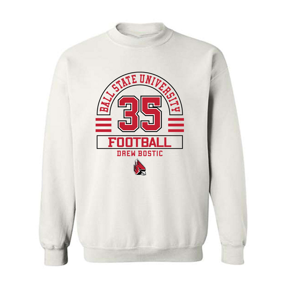 Ball State - NCAA Football : Drew Bostic - Classic Fashion Shersey Crewneck Sweatshirt-0