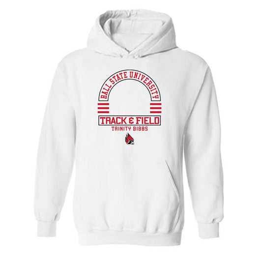 Ball State - NCAA Women's Track & Field : Trinity Bibbs - Classic Fashion Shersey Hooded Sweatshirt-0
