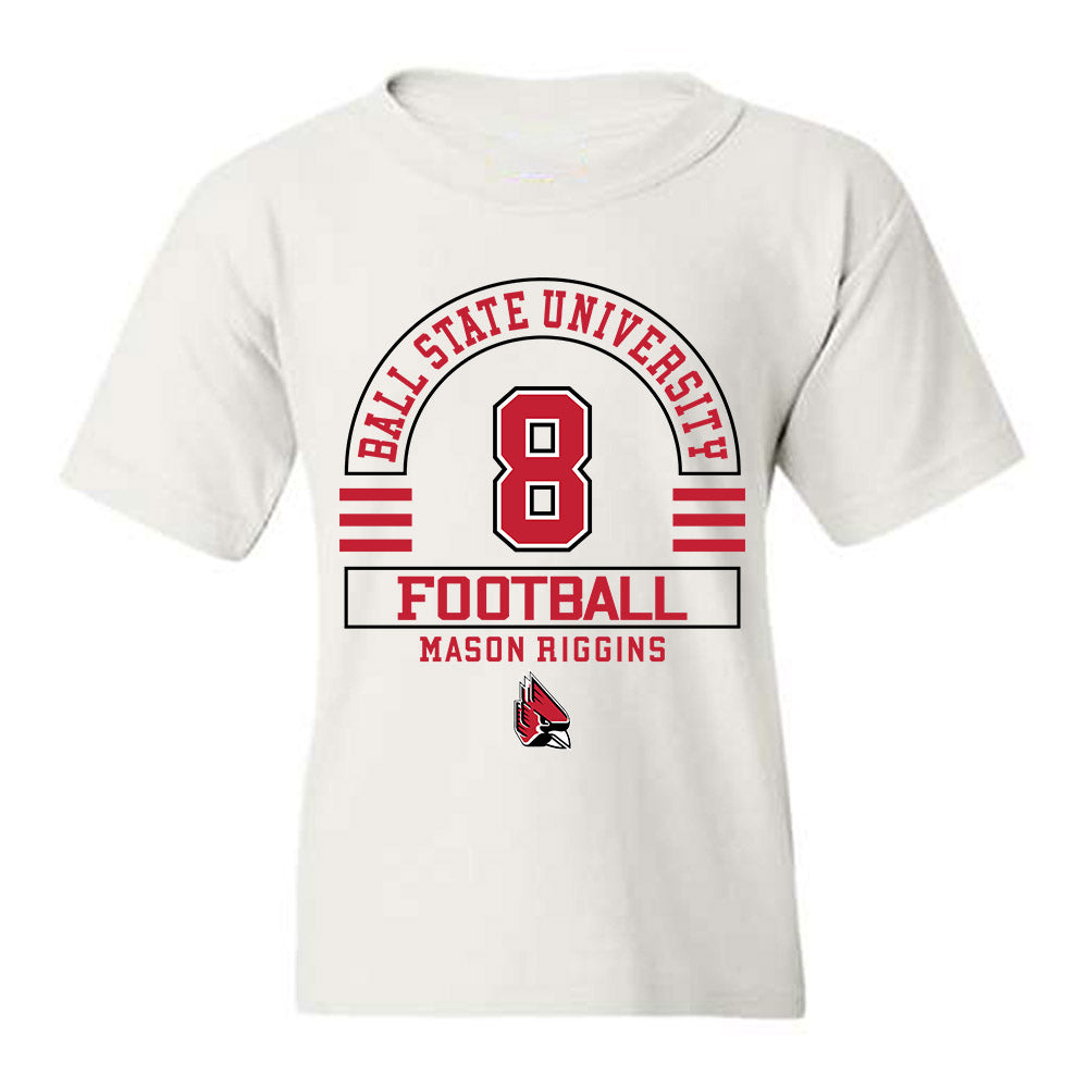 Ball State - NCAA Football : Mason Riggins - Classic Fashion Shersey Youth T-Shirt-0