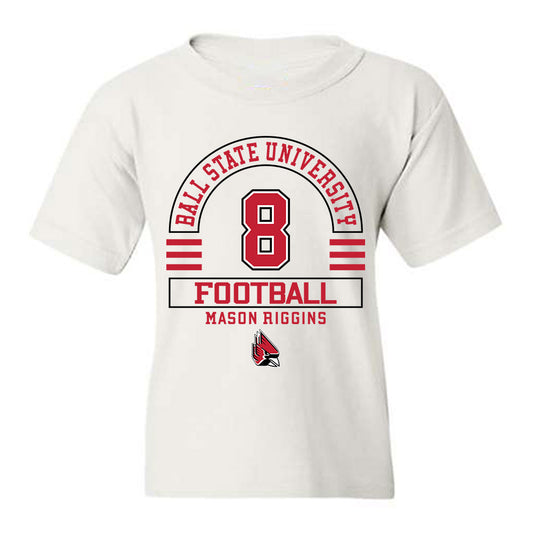 Ball State - NCAA Football : Mason Riggins - Classic Fashion Shersey Youth T-Shirt-0