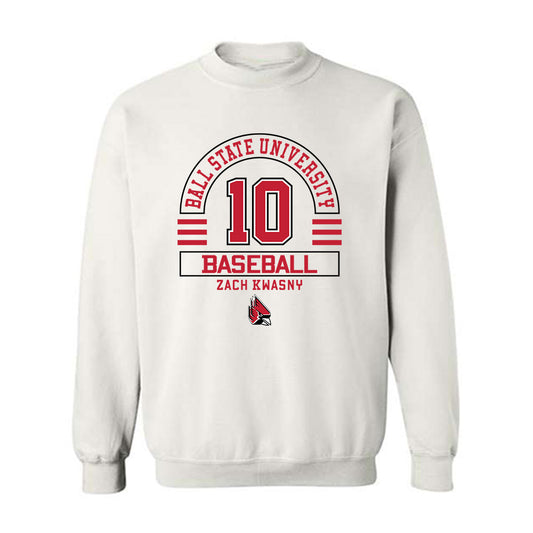 Ball State - NCAA Baseball : Zach Kwasny - Classic Fashion Shersey Crewneck Sweatshirt-0
