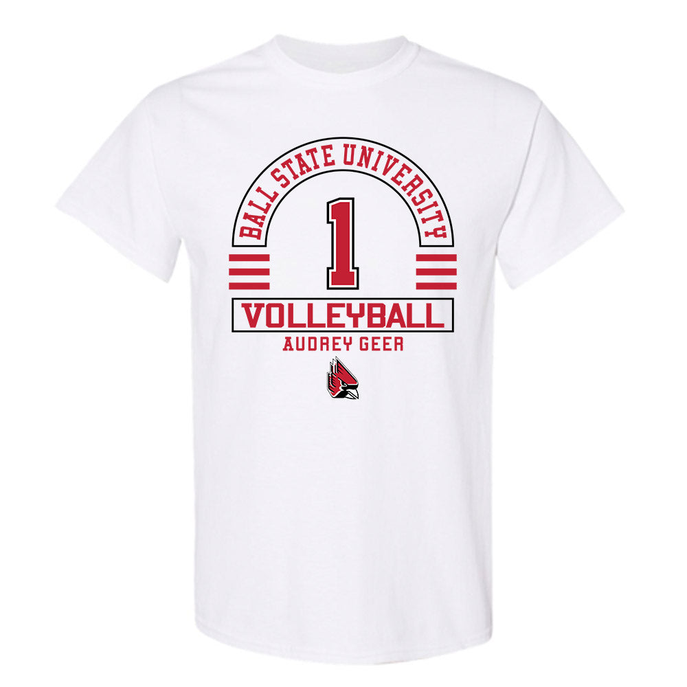 Ball State - NCAA Women's Volleyball : Audrey Geer - Classic Fashion Shersey T-Shirt-0