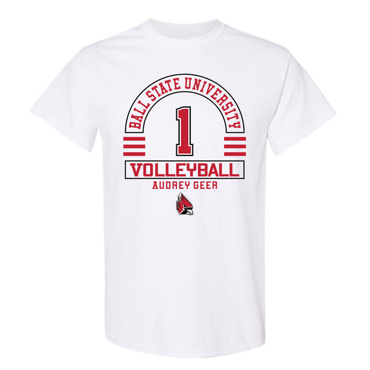 Ball State - NCAA Women's Volleyball : Audrey Geer - Classic Fashion Shersey T-Shirt-0