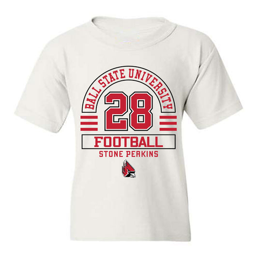 Ball State - NCAA Football : Stone Perkins - Classic Fashion Shersey Youth T-Shirt-0