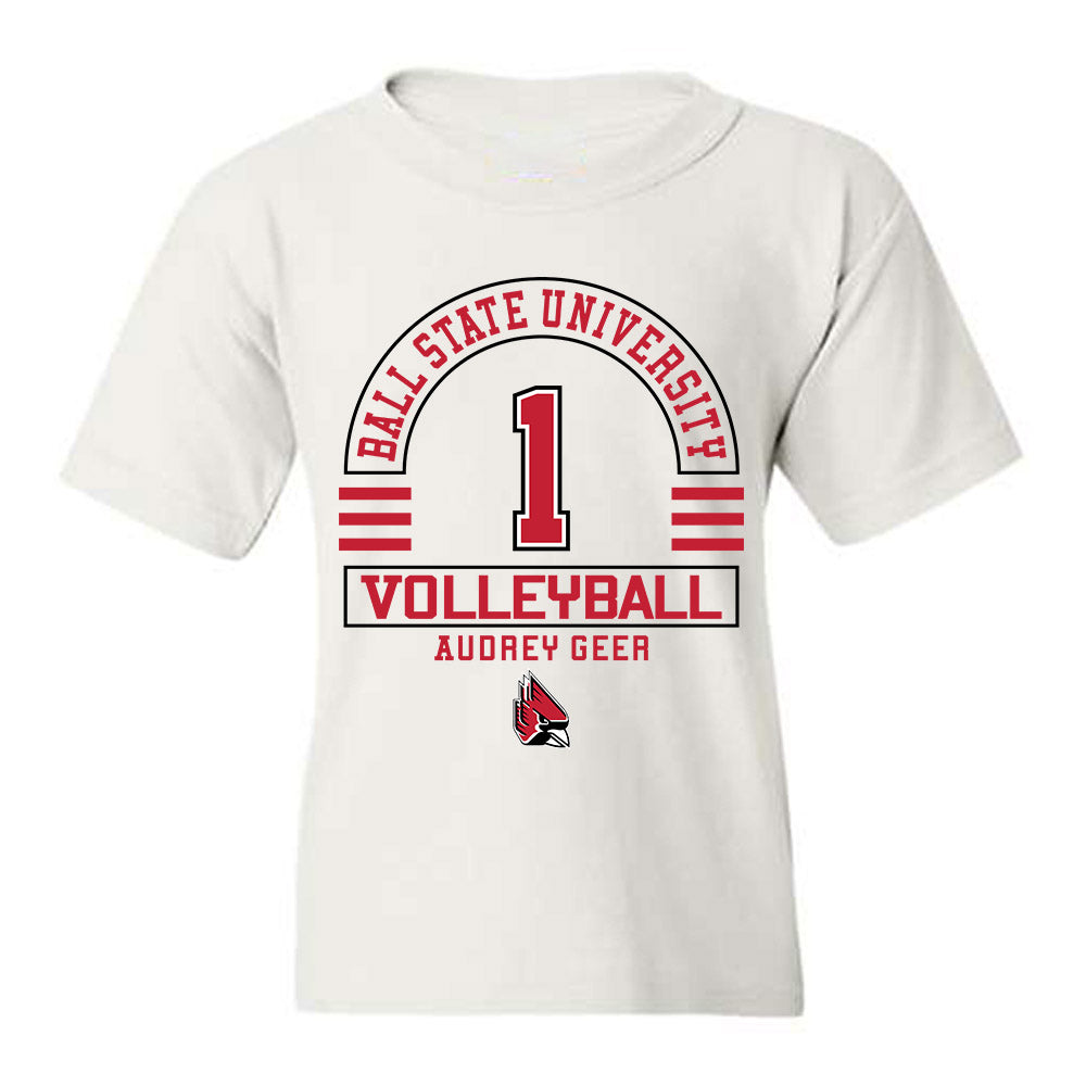 Ball State - NCAA Women's Volleyball : Audrey Geer - Classic Fashion Shersey Youth T-Shirt-0