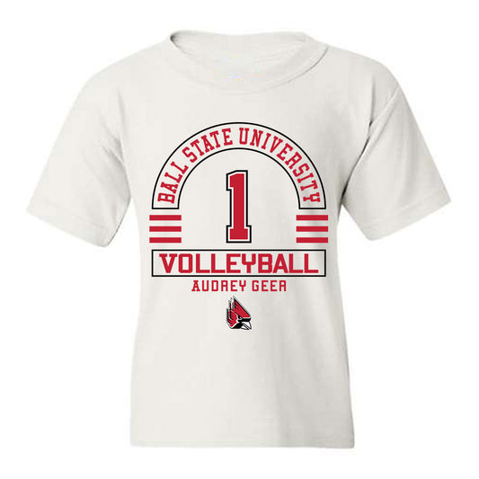 Ball State - NCAA Women's Volleyball : Audrey Geer - Classic Fashion Shersey Youth T-Shirt-0