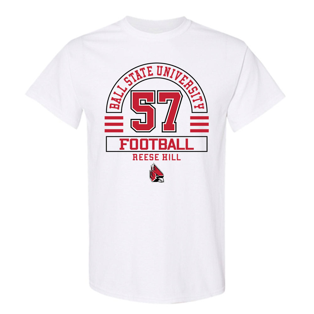 Ball State - NCAA Football : Reese Hill - Classic Fashion Shersey T-Shirt-0