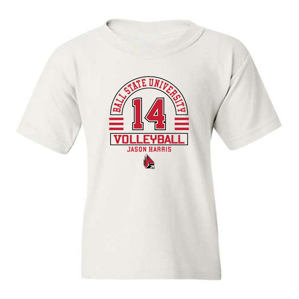 Ball State - NCAA Men's Volleyball : Jason Harris - Classic Fashion Shersey Youth T-Shirt-0
