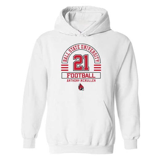 Ball State - NCAA Football : Anthony McMullen - Classic Fashion Shersey Hooded Sweatshirt-0