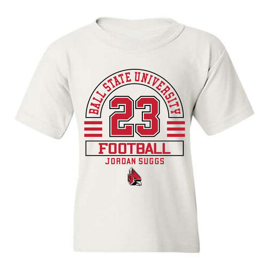 Ball State - NCAA Football : Jordan Suggs - Classic Fashion Shersey Youth T-Shirt-0