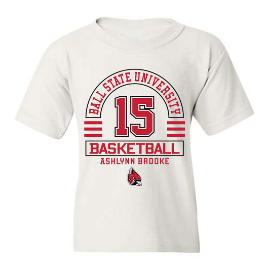 Ball State - NCAA Women's Basketball : Ashlynn Brooke - Classic Fashion Shersey Youth T-Shirt-0