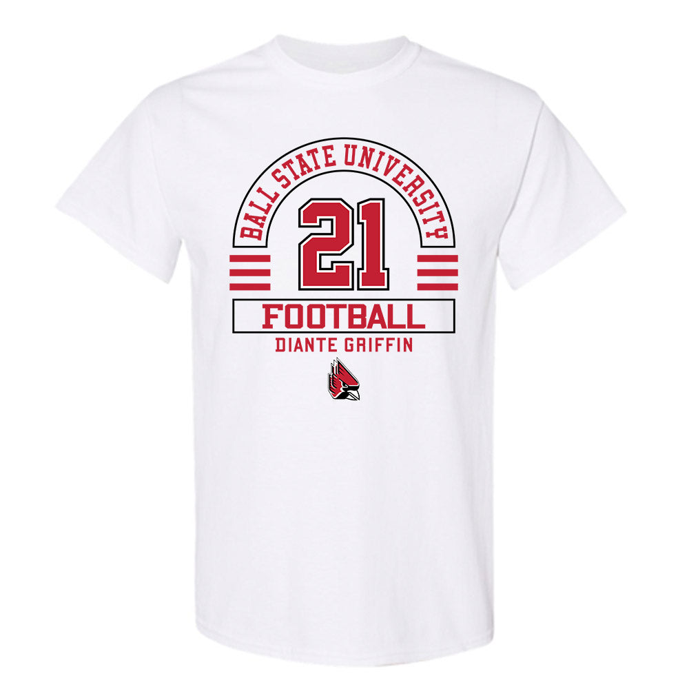 Ball State - NCAA Football : Diante Griffin - Classic Fashion Shersey T-Shirt-0