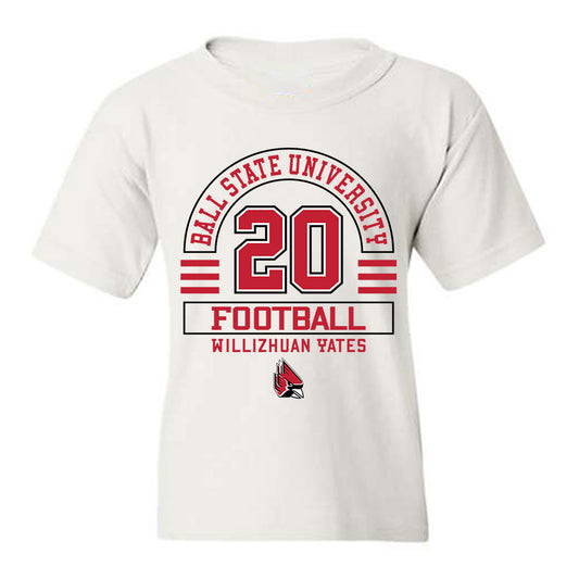 Ball State - NCAA Football : Willizhuan Yates - Classic Fashion Shersey Youth T-Shirt-0