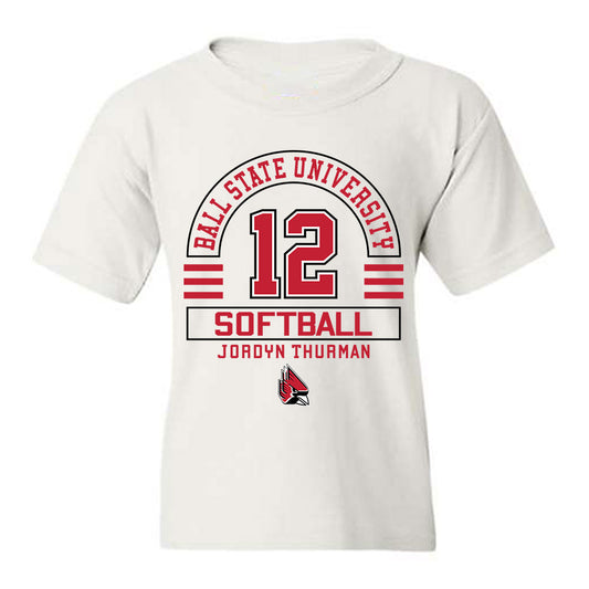 Ball State - NCAA Softball : Jordyn Thurman - Classic Fashion Shersey Youth T-Shirt-0