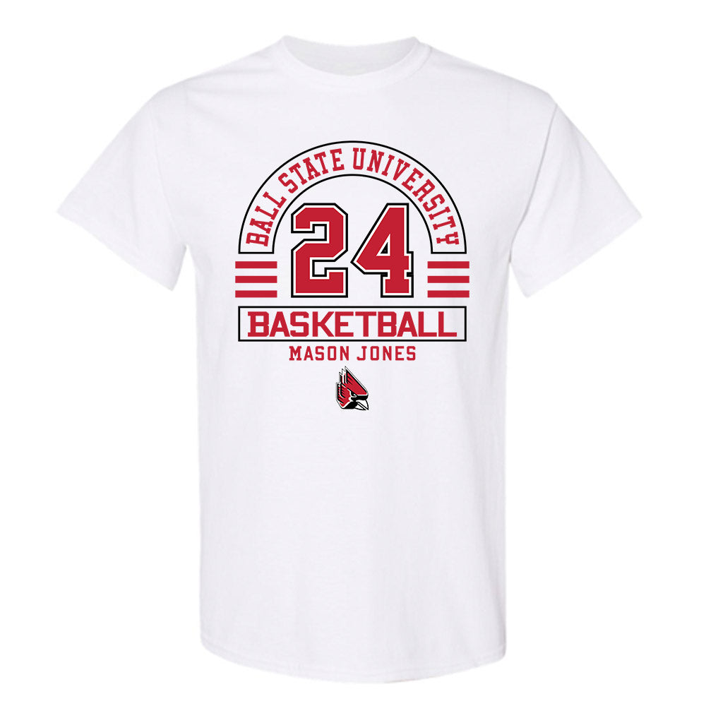 Ball State - NCAA Men's Basketball : Mason Jones - Classic Fashion Shersey T-Shirt-0