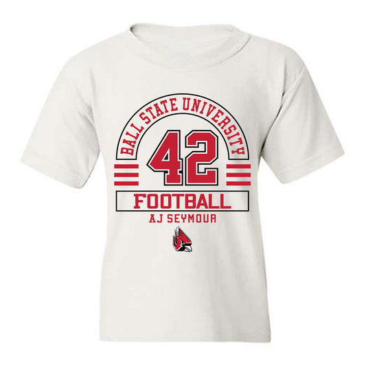 Ball State - NCAA Football : AJ Seymour - Classic Fashion Shersey Youth T-Shirt-0