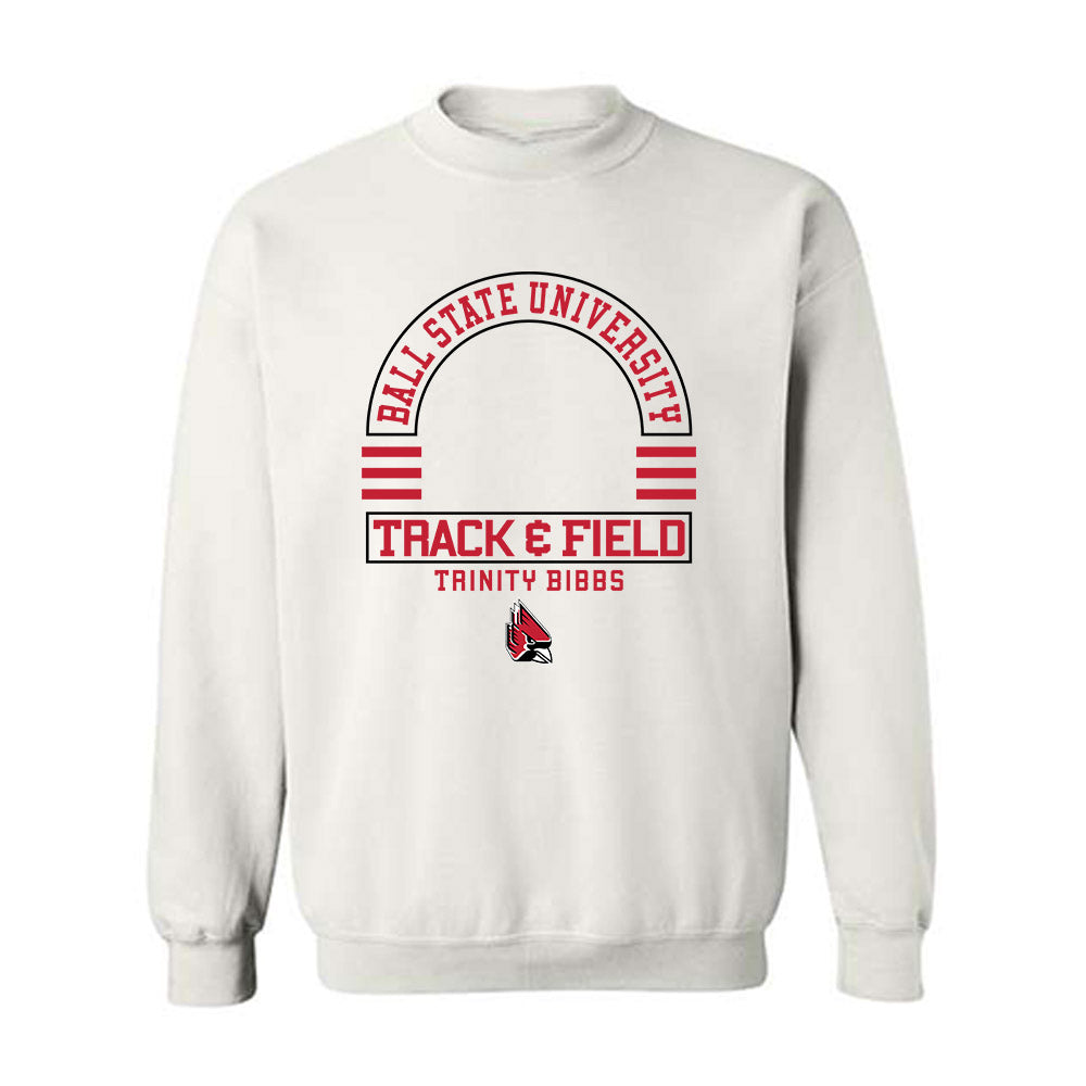 Ball State - NCAA Women's Track & Field : Trinity Bibbs - Classic Fashion Shersey Crewneck Sweatshirt-0