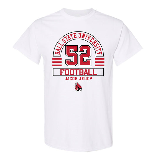 Ball State - NCAA Football : Jacob Jeudy - Classic Fashion Shersey T-Shirt-0
