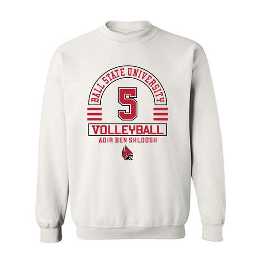 Ball State - NCAA Men's Volleyball : Adir Ben Shloosh - Classic Fashion Shersey Crewneck Sweatshirt-0