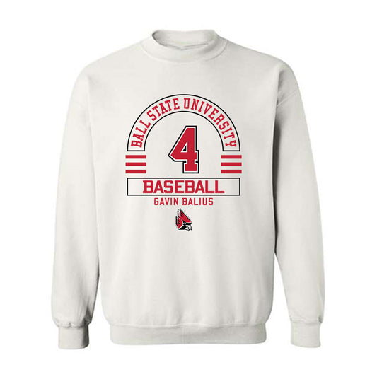 Ball State - NCAA Baseball : Gavin Balius - Classic Fashion Shersey Crewneck Sweatshirt-0