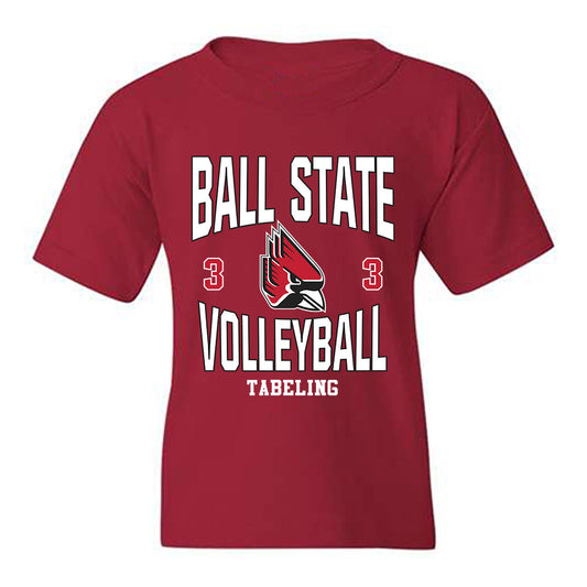 Ball State - NCAA Women's Volleyball : Elizabeth Tabeling - Classic Fashion Shersey Youth T-Shirt-0