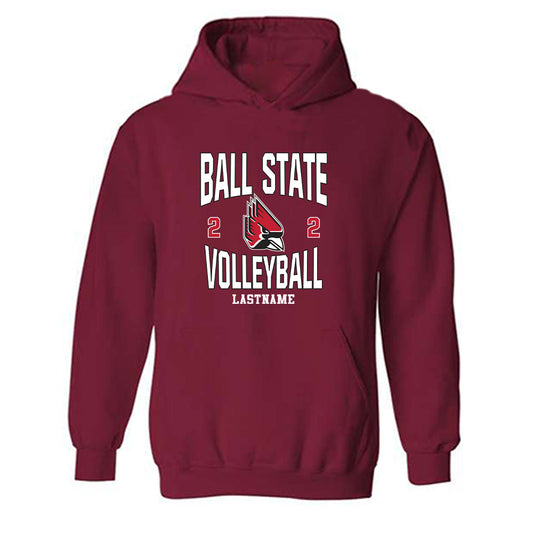 Ball State - NCAA Men's Volleyball : Nicholas Everett - Classic Fashion Shersey Hooded Sweatshirt-0