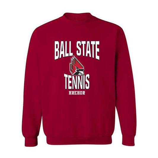 Ball State - NCAA Women's Tennis : Sydney Hrehor - Classic Fashion Shersey Crewneck Sweatshirt-0