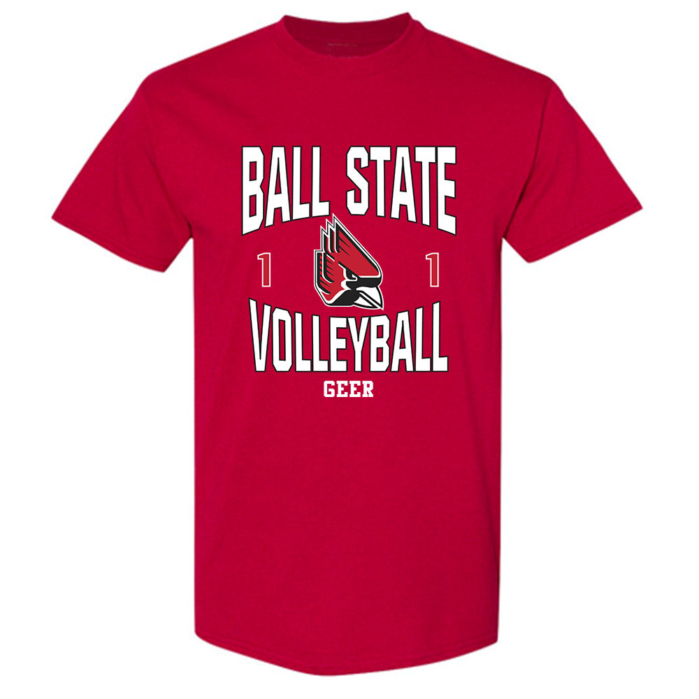 Ball State - NCAA Women's Volleyball : Audrey Geer - Classic Fashion Shersey T-Shirt-0