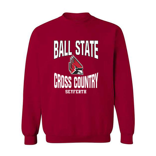 Ball State - NCAA Women's Cross Country : Sadey Seyferth - Classic Fashion Shersey Crewneck Sweatshirt-0