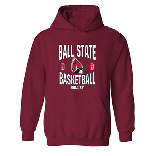 Ball State - NCAA Women's Basketball : Helen Holley - Classic Fashion Shersey Hooded Sweatshirt-0