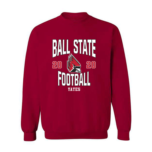 Ball State - NCAA Football : Willizhuan Yates - Classic Fashion Shersey Crewneck Sweatshirt-0