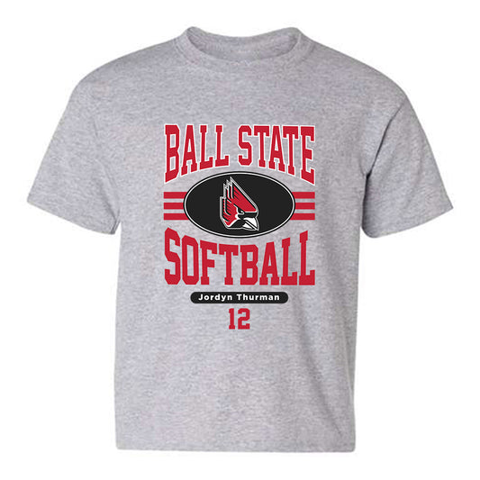Ball State - NCAA Softball : Jordyn Thurman - Classic Fashion Shersey Youth T-Shirt-0