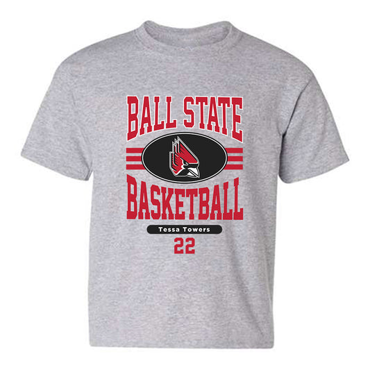 Ball State - NCAA Women's Basketball : Tessa Towers - Classic Fashion Shersey Youth T-Shirt-0