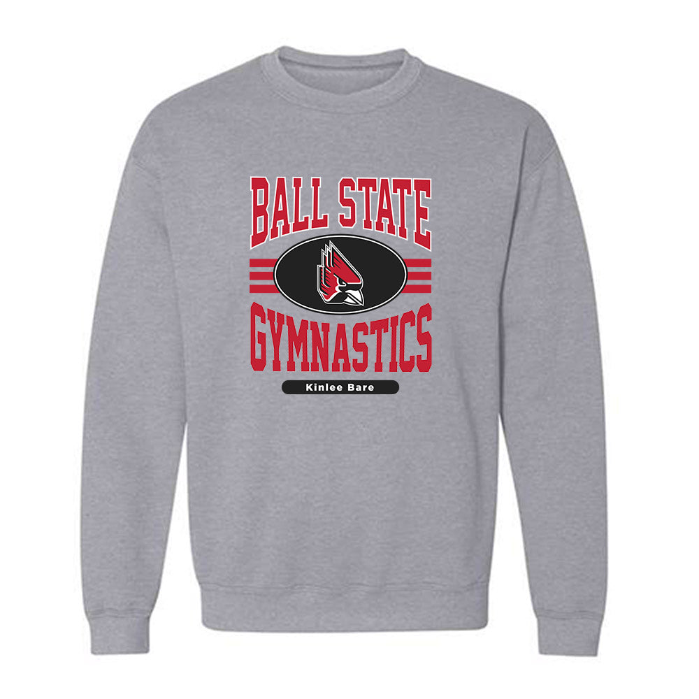 Ball State - NCAA Women's Gymnastics : Kinlee Bare - Classic Fashion Shersey Crewneck Sweatshirt-0