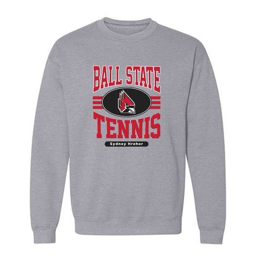 Ball State - NCAA Women's Tennis : Sydney Hrehor - Classic Fashion Shersey Crewneck Sweatshirt-0
