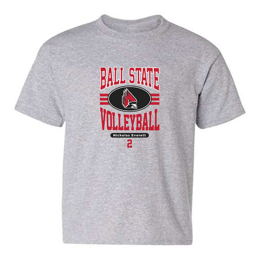 Ball State - NCAA Men's Volleyball : Nicholas Everett - Classic Fashion Shersey Youth T-Shirt-0