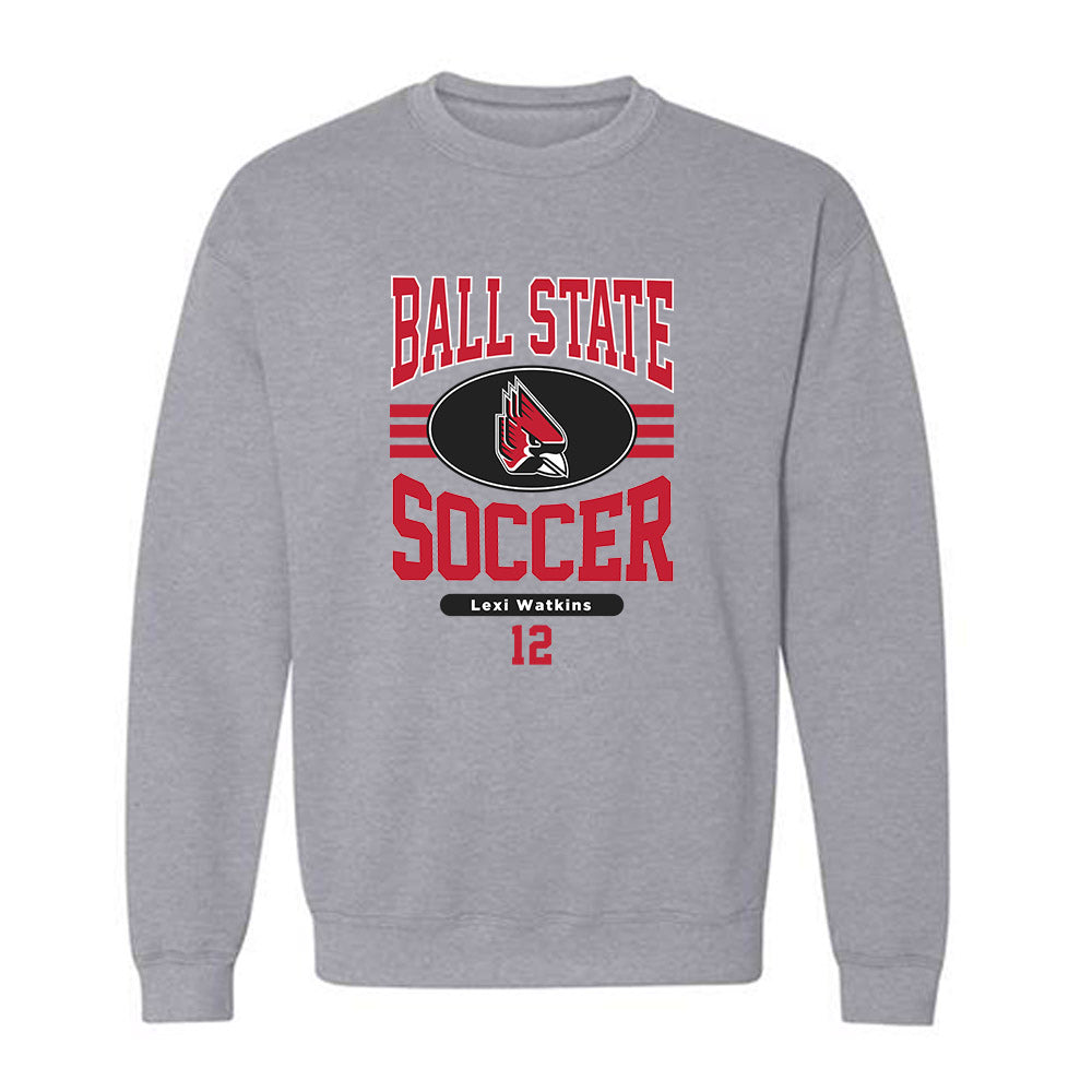 Ball State - NCAA Women's Soccer : Lexi Watkins - Classic Fashion Shersey Crewneck Sweatshirt-0