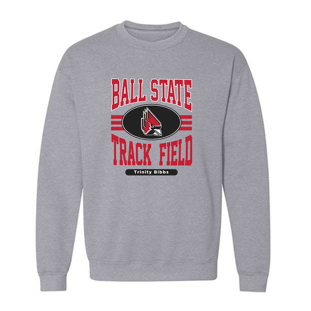 Ball State - NCAA Women's Track & Field : Trinity Bibbs - Classic Fashion Shersey Crewneck Sweatshirt-0