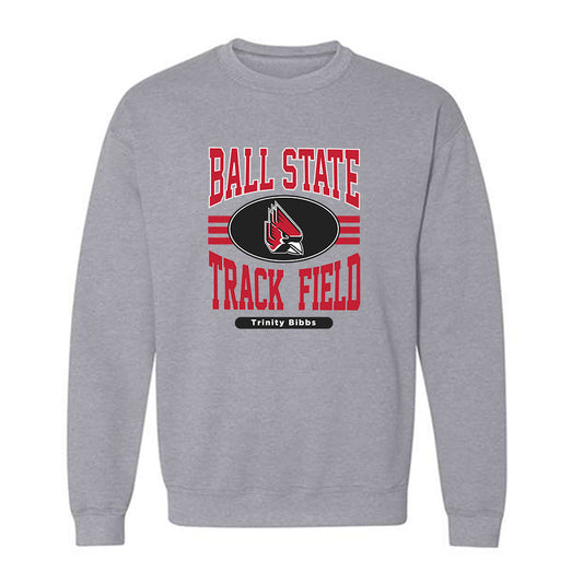Ball State - NCAA Women's Track & Field : Trinity Bibbs - Classic Fashion Shersey Crewneck Sweatshirt-0