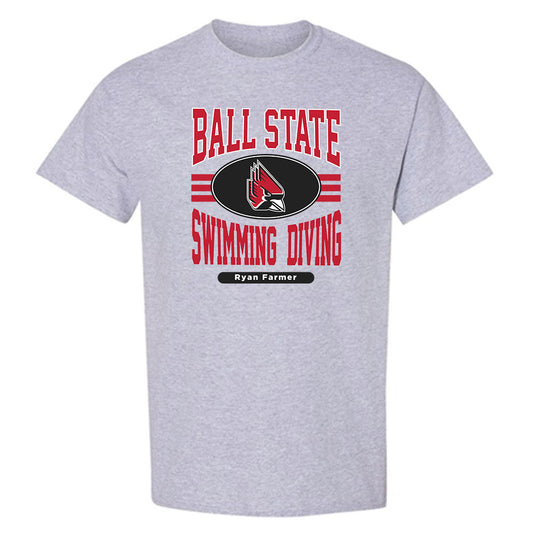 Ball State - NCAA Men's Swimming & Diving : Ryan Farmer - Classic Fashion Shersey T-Shirt-0