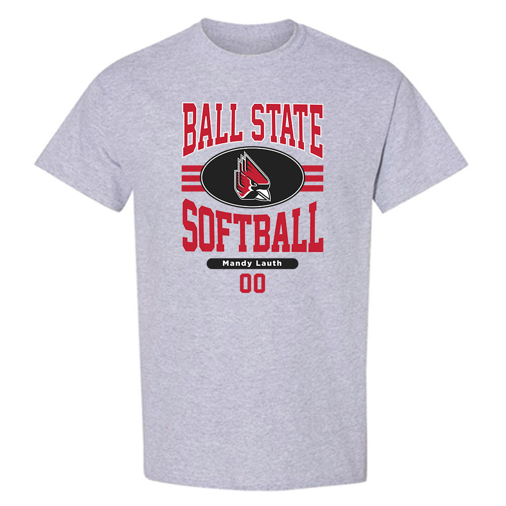 Ball State - NCAA Softball : Mandy Lauth - Classic Fashion Shersey T-Shirt-0